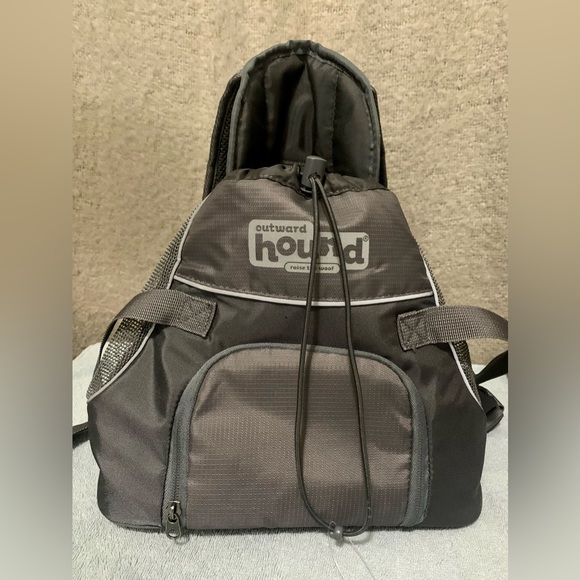 Outward Hound Pooch Small Dog Front Pack Carrier Backpack Raise theWoof Gray#PUP - Picture 2 of 15